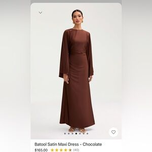 Veiled collection Batool satin maxi dress